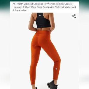 ACTIVERA Active Legging with Pockets Sports Leggings High Waist & Tummy Control